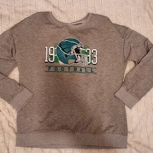 Retro Philadelphia Eagles Graphic Crewneck Lightweight Sweatshirt